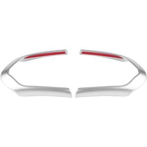 2 PCS Car Steering Wheel Decoration Frame Steering Wheel Cover Trim Frame Carbon Fiber Frame Trim Fitment for F20 F22 F30 F32 F10 F06 F15 F16(Chrome)