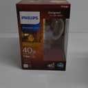 Philips 40W Equivalent Amber G63 Medium Dimmable LED Decorative Light Bulb - 1 Each