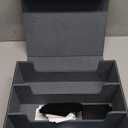 Mlikero Card Deck Case for Trading Cards 1800+, Trading Card Storage Box Fits Toploader and Magnetic Card Holder, Leather Magnetic Closure Deck Box Fit for MTG, TCG (A-3 Row XL, A1-Black)