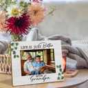 2 x Grandpa 4x6 Picture Frame, Best Grandpa Gifts for Christmas from Grandkids Photo Frame, Grandfather Gifts, Life Is Just Better with Grandfather Wooden Photo Picture Frames