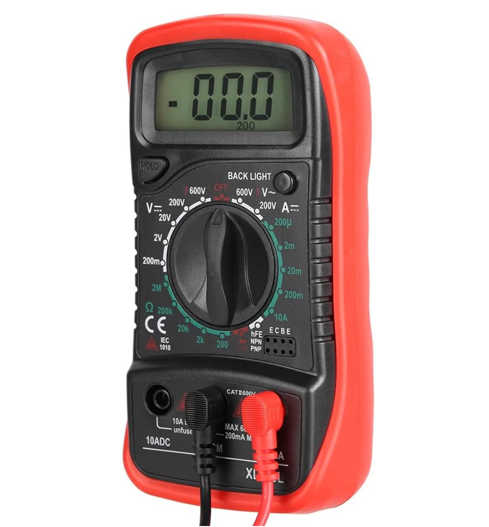 Xl830l Handheld Digital Xl830l Multimeter,Multimeter Xl830l Multimeter with LCD Display and Backlight Overload (XL830L Red)