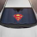 BDK New Superman 2022 Windshield Sunshade for Car Truck & SUV - Folding Car Sun Shade for Front Window, Auto Sun Visor Heat Protection, Sunscreen Blocks UV Rays and Keeps Vehicle Cool (58 x 27 Inch)