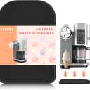 Bamboo Slider Mat for Ninja Swirl by CREAMi NC701 Ice Cream Maker, Kitchen Appliances Slider Compatible with Ninja Swirl Creami, Appliance Slider Tray for Smooth Sliding, Black