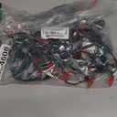 Brizled Red & White C5 Christmas Lights, 33ft 100 LED Christmas Tree Lights, Connectable 120V UL Certified Faceted Xmas Light Outdoor Indoor Xmas Lighting for Christmas Tree Party Roof Decoration