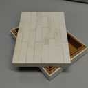 Handicrafts Home Handmade Classic Pattern Decorative Box - Storage Organizer, Decor Centrepiece, Memory Keepsakes, Home Decor - Boho Style Treasure Box, Multipurpose Gift - White Bone Inlay, 5x7x1.5