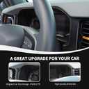 RAZPOY for Bronco Dashboard Panel Trim, Center Control Dash Board Cover Compatible with 2021-2024 Ford Bronco Carbon Fiber Interior Accessories (Not for 2025 Bronco, Not for Sport)