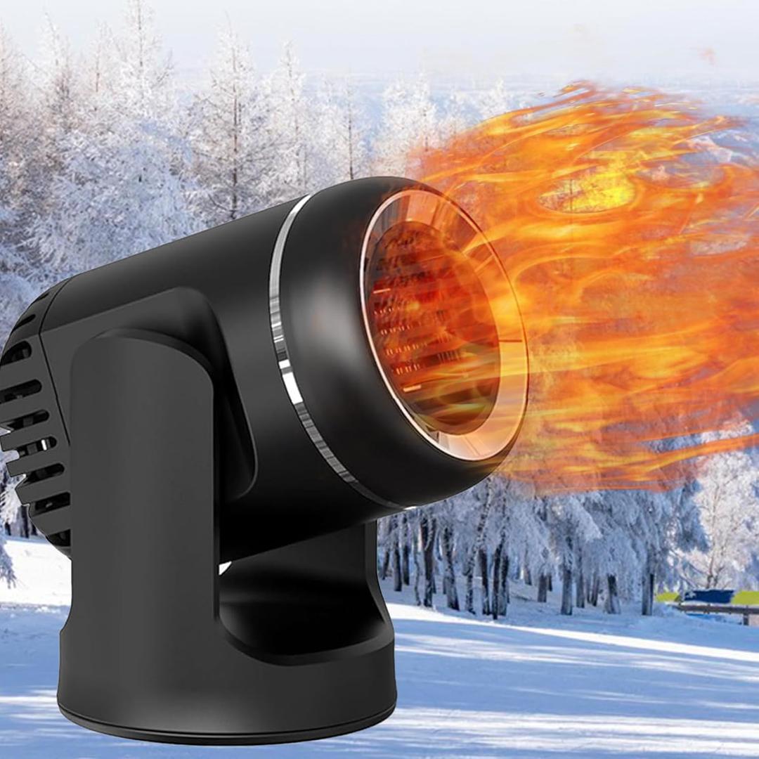 New Car Heater,Portable 12V Car Heaters & Defroster,200W Fast Heating & Cooling Fan,Plug in Car Heater for Windshield Defogger with 360 Rotary Car Heaters for Vehicle,Car,RV,SUV