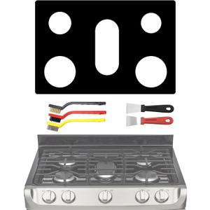 Stove Protector liner For 30" LG Gas Range Model LGLDG4315 LRG4115 LRG4113 LDG4313 LRGL5825 LRGL5925 LSGL6335 5-Burner Thickness Reusable Stove Burner Covers