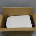 Cesun Small Bathroom Trash Can with Lid Soft Close, Step Pedal, 5 Liter / 1.3 Gallon Stainless Steel Garbage Can with Removable Inner Bucket, Waste Basket for Bathroom, Bedroom (White)