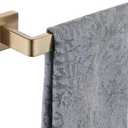 JQK Champagne Bronze Towel Bar, 16 Inch 304 Stainless Steel Thicken 0.8mm Towel Rack Bathroom, Towel Holder Wall Mount, Total Length 18.41 Inch, TB250L16-CB