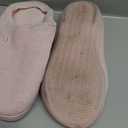 DL Womens Memory Foam Ladies Slippers, Cozy Slip on House Indoor Outdoor, Comfy Bedroom Warm Soft Flannel Lining Home Slippers Size 5-6 Pink