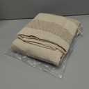 DII Rustic Farmhouse Cotton Cabana Striped Blanket Throw with Fringe, 50 x 60" - Cabana Striped Stone