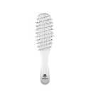 CALISTA Smoothie Brush | Vented Design & Flexible Bristles Work in Wet & Dry Hair | Ergonomic Handle Detangles Without Pulling | Pain-Free | All Hair Types (White)