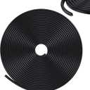 32Ft(10M) Door Edge Guards Car Door Edge Guards U Shape Car Door Protector Rubber Seal Door Guard Internal Double Sided Tape (No Glue Required), Black