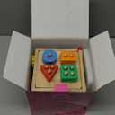 Wooden Activity Cube | Montessori Toys for 1 2 3 Year Old Toddlers | One Year Old 1st First Birthday Gift | Educational Toys for 12+ Months Baby Boys Girls | Bonus Sorting & Stacking Game (Pink)