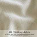 Farmhouse Linen Curtains 90 Inches Long for Living Room Dining 2 Panels Burlap Flax Pinch Pleated Drapes Hooks Rings Rustic Light Filtering Semi Sheer Tan Beige 90 Inch Curtain for Bedroom W50xL90