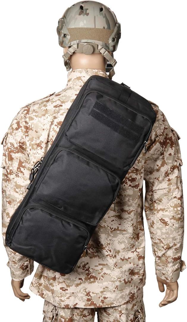 New Tactical 24" Rifle Gear Shoulder MP5 Sling Bag Army Backpack Black MPS Hunting Bag Cross Bag