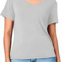 BAMBOO COOL Womens Summer Tops Short Sleeve T Shirts Basic Tees Regular Fit Round Neck Casual 2026 Spring Outfits Clothes
White XL, Pack Of 1