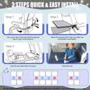 Airplane Bed for Toddler, Soft Airplane Seat Extender for Kids, Baby Airplane Travel Essentials, Grey