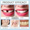 Tooth Repair Kit, Moldable Tooth Filling Repair Kit Beads with 3 Dental Tool, Moldable False Teeth Beads The Missing and Broken Replacements, DIY Natural Filling Fake Teeth,Smile Confidently Again