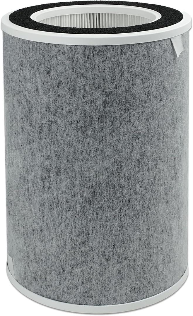 HC502 HP202 HP201 True HEPA Air Purifier MAX Filter Compatible with Shark HP200 Series, HP202, HP201, HP232, HP302 and HC502, Part # HE2FKBAS, HE2FKBASMB, 1 Pack (12.3" x 8.8" x 8.8")