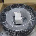 Arc Floor Lamp for Living Room, Stylish Rattan Boho Floor Lamp with 3 Color Temperature Dimmable LED Bulb, Farmhouse Tall Lamp, Arched Standing Lamp for Office Bedroom Living Room Corner (Black)