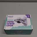 Door Lever Locks (4 Pack) - Prevents Toddlers from Opening Doors - Durable ABS with 3M Adhesive - Easy One-Hand Operation for Adults, No Tools Needed (White)