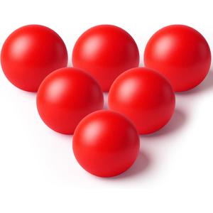 Jenaai 6 Pack Arcade Ball Roll and Score Replacement Balls 2.48 Inch for Family Recreation Rooms, Ladder Toss, Outdoor Yard Replacement Balls for Arcade Ball Toss, Home Recreation Game