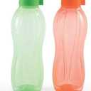 Tupperware Aqua-Safe Plastic Water Bottle, Set of 2(1 Litre Each)