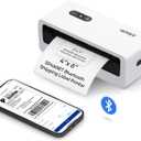iDPRT Shipping Label Printer 4x6 Bluetooth Thermal Label Printer for Small Business and Shipping Package, Support Android, iPhone, Windows, macOS, Widely Used for Amazon, Shopify, Ebay, White