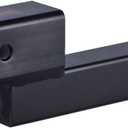 84121 Hitch Receiver Adapter with 2" Drop/Rise, 9" Hitch Extender, Solid Tube Hitch Riser (GTW/TW 5000/500 LBS)