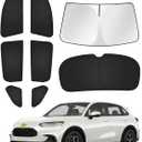 Canvcle Sunshades for Honda HRV 2023-2025 2026 HR-V Accessories Windshield Sun Shade Side Rear Window Shade Cover Sun Visor Shield Privacy Protection Keep Vehicle Cool Black 8PCS
