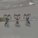 Over The Door Hooks,Coat Rack for Hanging Clothes Hat Towel (Heavy Duty Silver 1pcs)