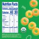 Earth's Best Organic Melty Hoops, Bite-Sized Snacks for Babies 8 Months and Up, Spring Veggie, 0.70 Ounce Bags (Pack of 4), BBD 19JUL 2026