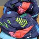 qjmiaofang Dinosaur Bedding Twin Kids Jungle Dinosaur Comforter Set 5Pcs Boys Teens Dinosaur Bed Set with Blue Sheets All Season Wildlife T-Rex Dino Bed in A Bag Animal Printed Decor with Pillowcases