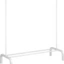 Clothes Rack Metal Clothing Rack with Bottom Shelf Garment Rack for Hanging Clothes Shirts Jeans and Coats White