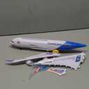 Toysery Airplane Toys for Kids, Bump and Go Action, Toddler Toy Plane with LED Flashing Lights and Sounds. Ideal for Boys & Girls 3-12 Years Old (Airbus A380)