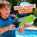 4 Pack Water Guns for Kids and Adult, Long Range 600ML Water Squirter, Colorful Super Blaster Soaker with Clear Visible Water Tank, Swimming Pool Summer Beach Outdoor Fighting Toys