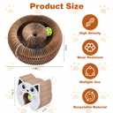 Kitty Curls Magic Organ Cat Scratcher Pad, Interactive Cat Toys for Indoor Cats with Compact Accordion Design and Bell Ball, Helps Relieve Anxiety, Boost Claw Health, Protect Furniture