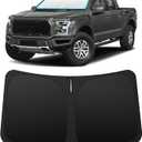INSAUTO Custom Fit Windshield Sun Shade Accessories for Ford F150 2015-2020, Foldable Front Window Sunshade, UV & Heat Reflector, Keeps Interior Cool, Includes Storage Bag