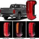 LED Tail Light Right Passenger Side Rear Lamp Compatible with Toyota Tundra 2022 2023 2024 2025 2026, OE# 81550-0C130, 3 Pin (RH-Right Passenger Side)