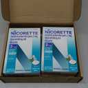 Nicorette Nicotine Gum Stop Smoking Aid, 4 mg, White Ice Mint Flavor - 100 Count (Pack of 2)