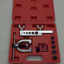 Brake Line Flaring Tool Kit, 3/16", 1/4", 5/16", 3/8" and 1/2 Double & Single Tubing Flare Tool for Copper and Aluminum Fuel Line Tube