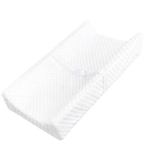 YENING Small Changing Pad Mini 29 x 15 with Washable Cover Waterproof Baby Diaper Changing Pad for Dresser Table Pad White