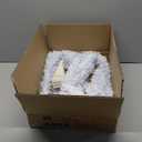 4ft White Christmas Tree with Lights, Small Artificial Lighted Christmas Trees, Not Pre-lit Xmas Tree, Indoor Christmas Decorations for Home, Office, Party Dcor