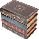 Book Safe, European Style Decorative Fake Book, Hollowed Out Decorative Faux Books, Compartment Box for Storage – Hide Jewelry, Money, Valuables, and More, Home Decor(#2)