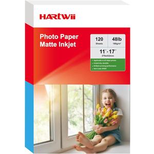 120 Sheets Matte Presentation Paper 11x17 48Lb 180gsm Photo Paper for All Dye Ink Inkjet Printers