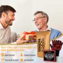 Grandpa Gifts, Gifts for Grandpa Christmas from Grandkids BBQ Blanket for Resting Meat with Grill Gloves, Meat Resting Bag for BBQ Smoking, Grilling Gloves Heat Resistant for Grill on Birthday