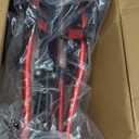 Rollator Walkers for Seniors with Seat, Lightweight Ultra-Compact Travel Rolling Walker, 350lbs Capacity, Heavy-Duty Extra-Wide Seat, Easy Folding, Height Adjustable for Tall Over 6ft, 8" Big Wheels (Red)