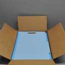 Amazon Basics Classification Folder with Prongs, 100% Recycled, 2 Dividers, 2" Embedded Fasteners, Letter Size, for Documents Organization, Light Blue, 10 Count